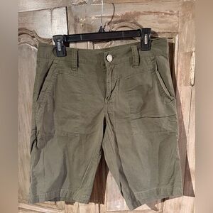 CAbi Ivy League Green Bermuda Shorts